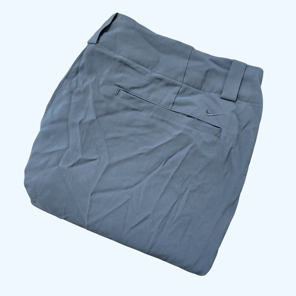 Nike Golf Dri-FIT Pants Womens 14 Blue Gray Flat Front Performance Trousers